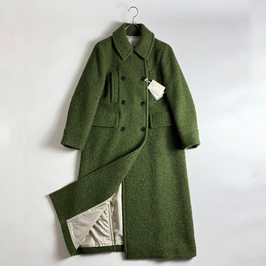 新品タグ付き　 IENA LA BOUCLE ループメルトン Wボタンコート　M