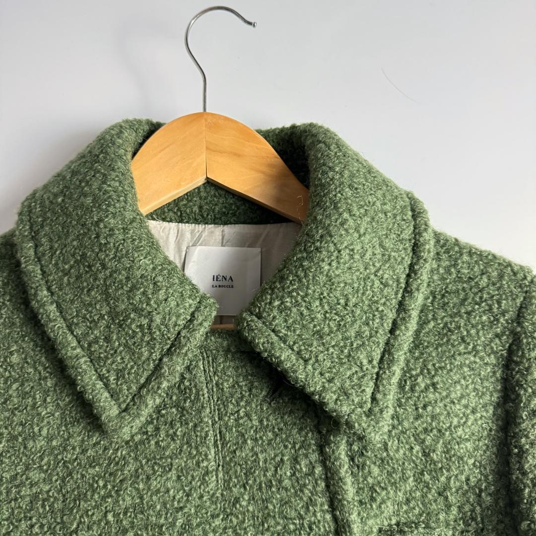 新品タグ付き　 IENA LA BOUCLE ループメルトン Wボタンコート　M