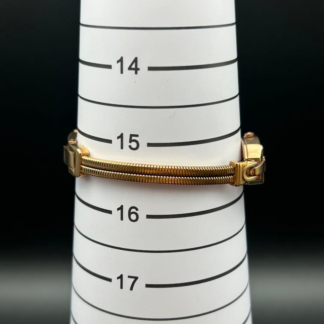 美品 ハミルトン レディハミルトン アンティークゴールド 新品電池 箱付 希少