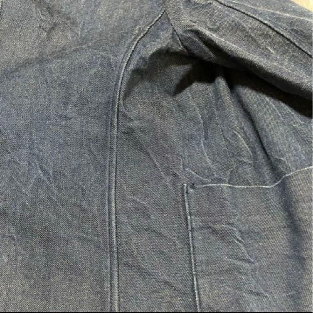 45R デニム　インディゴ　ジャケット　カバーオール　R刺繍