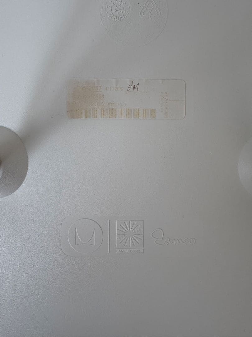 【最終価格】★美品★正規品 イームズ シェルサイドチェア ホワイト〈USA製〉③