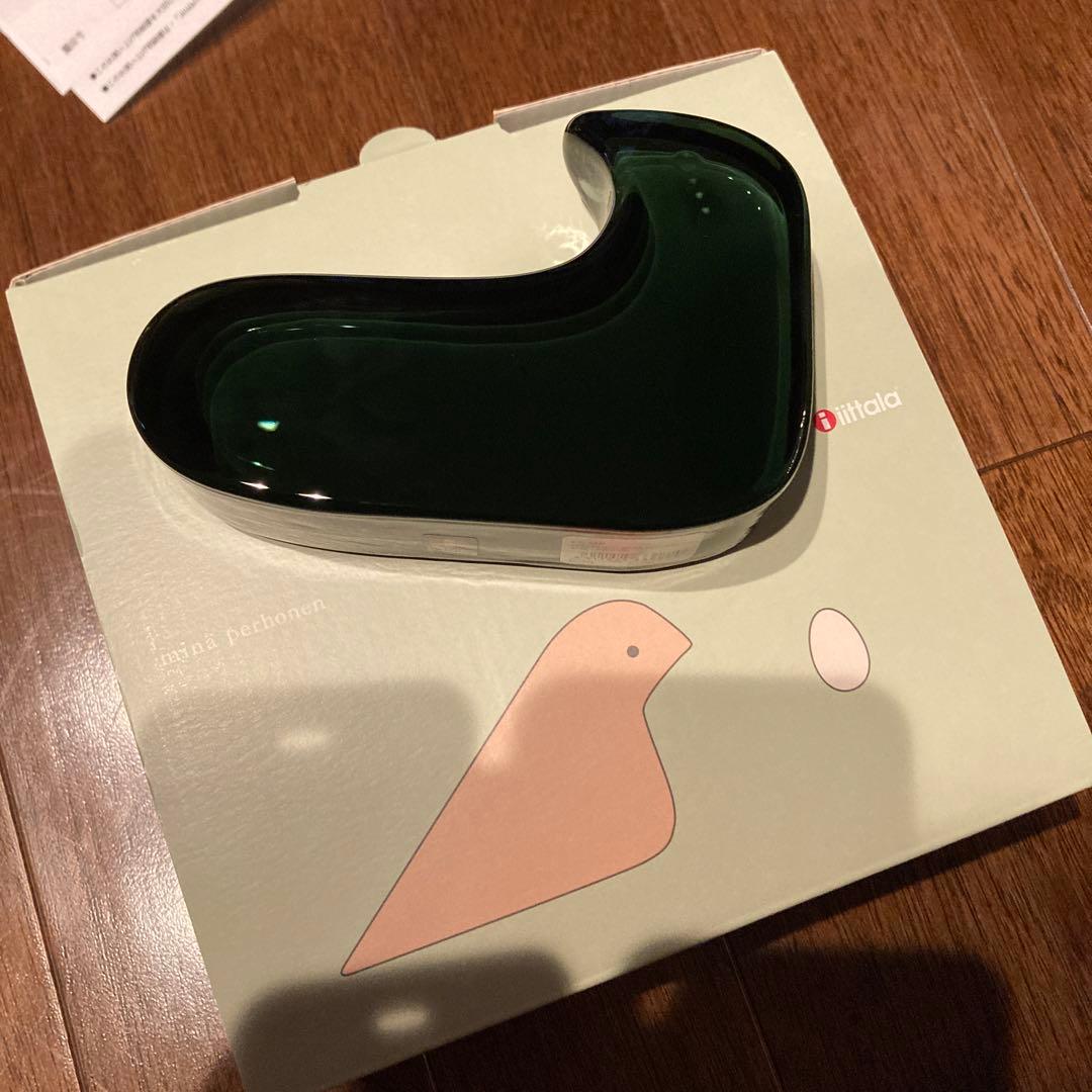 イッタラ×ミナペルホネン　ガラスバード　グレー