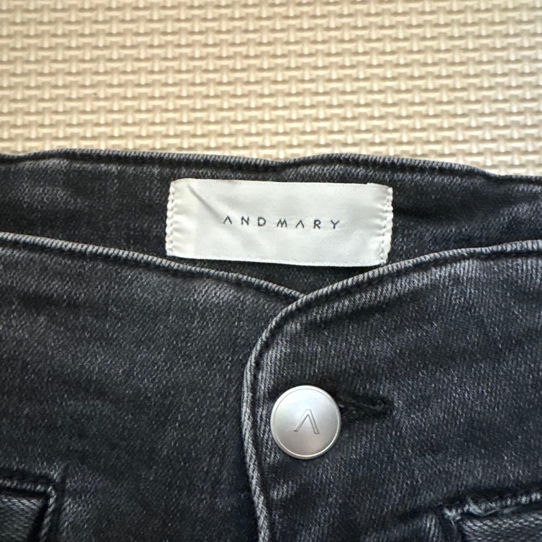 アンドマリー andmary Ribbon denim allinone