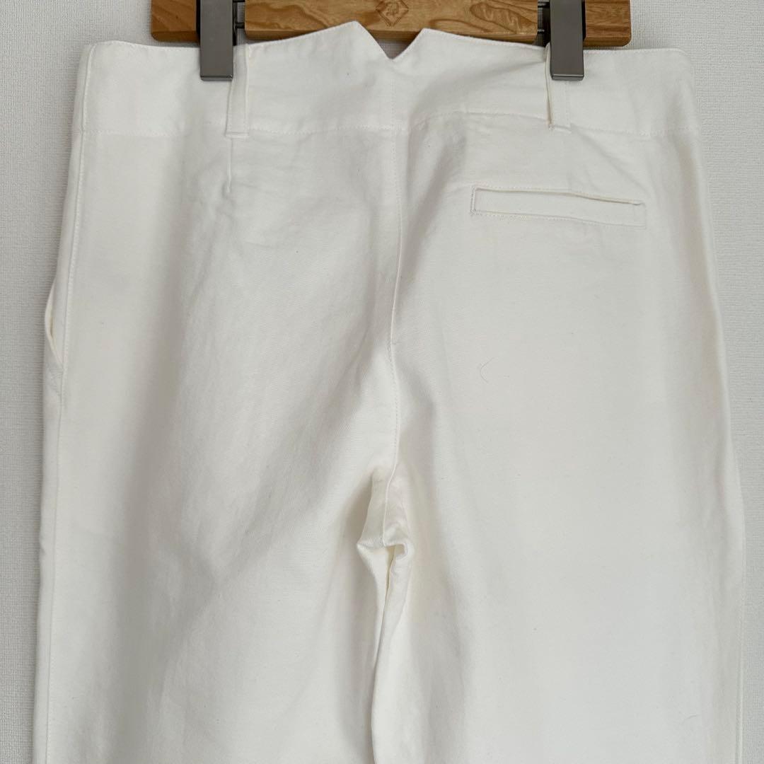 新品　PRISTINE プリスティン　オーガニックコットンパンツ 白