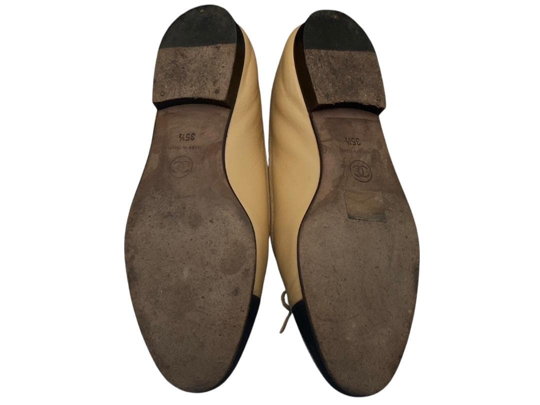 【極美品】CHANEL　シャネル　バレエシューズパンプス　ベージュ　35 1/2