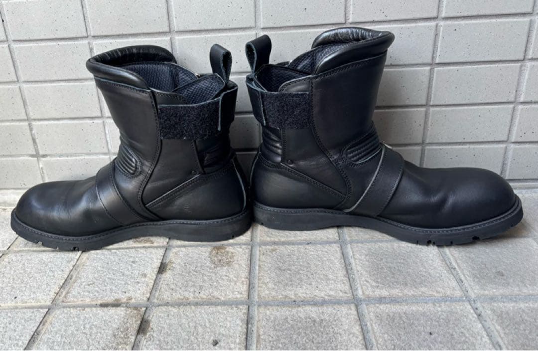 カドヤKADOYA ブラックアンクルブーツ　27.0cm