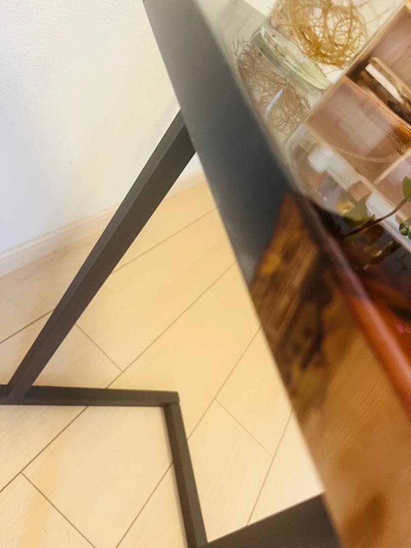 屋久杉　レジンテーブル　サイドテーブル　ソファテーブル