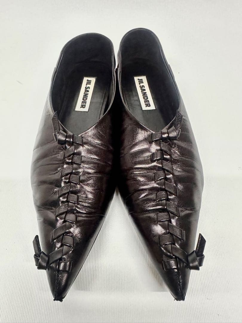 JIL SANDER ブラック フラットシューズ 35サイズ 約22.5