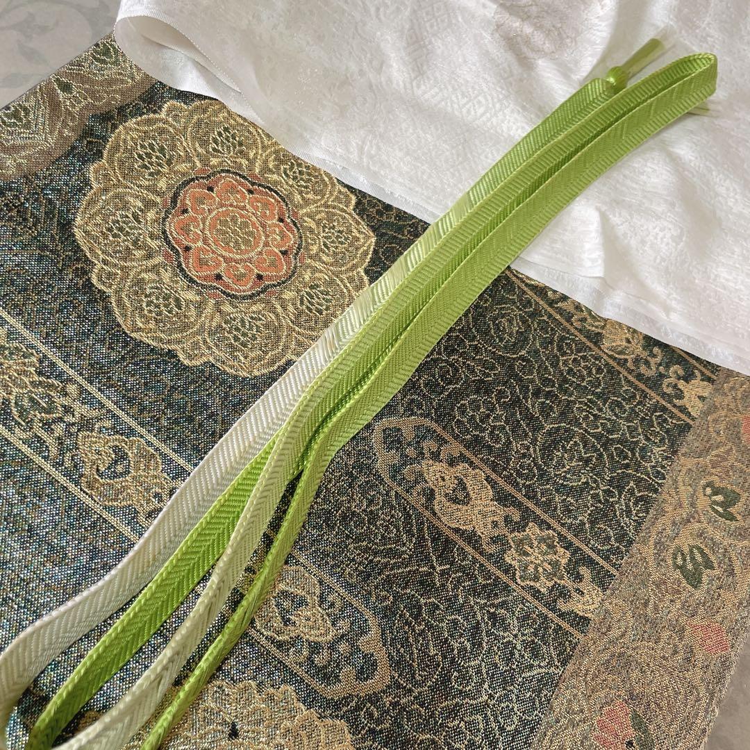 訪問着　フルセット　辻ヶ花　桜のような辻ヶ花　金駒刺繍　綸子　半衿　着物　Q5