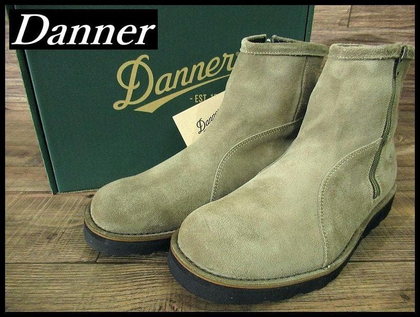 廃盤 新品 ダナー スエード サイドジップ ワーク ブーツ ベージュ 27.0①