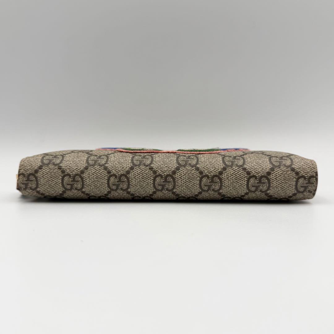 最終値下げ‼️GUCCI グッチ スプリーム バタフライ刺繍 ラウンド財布 財布