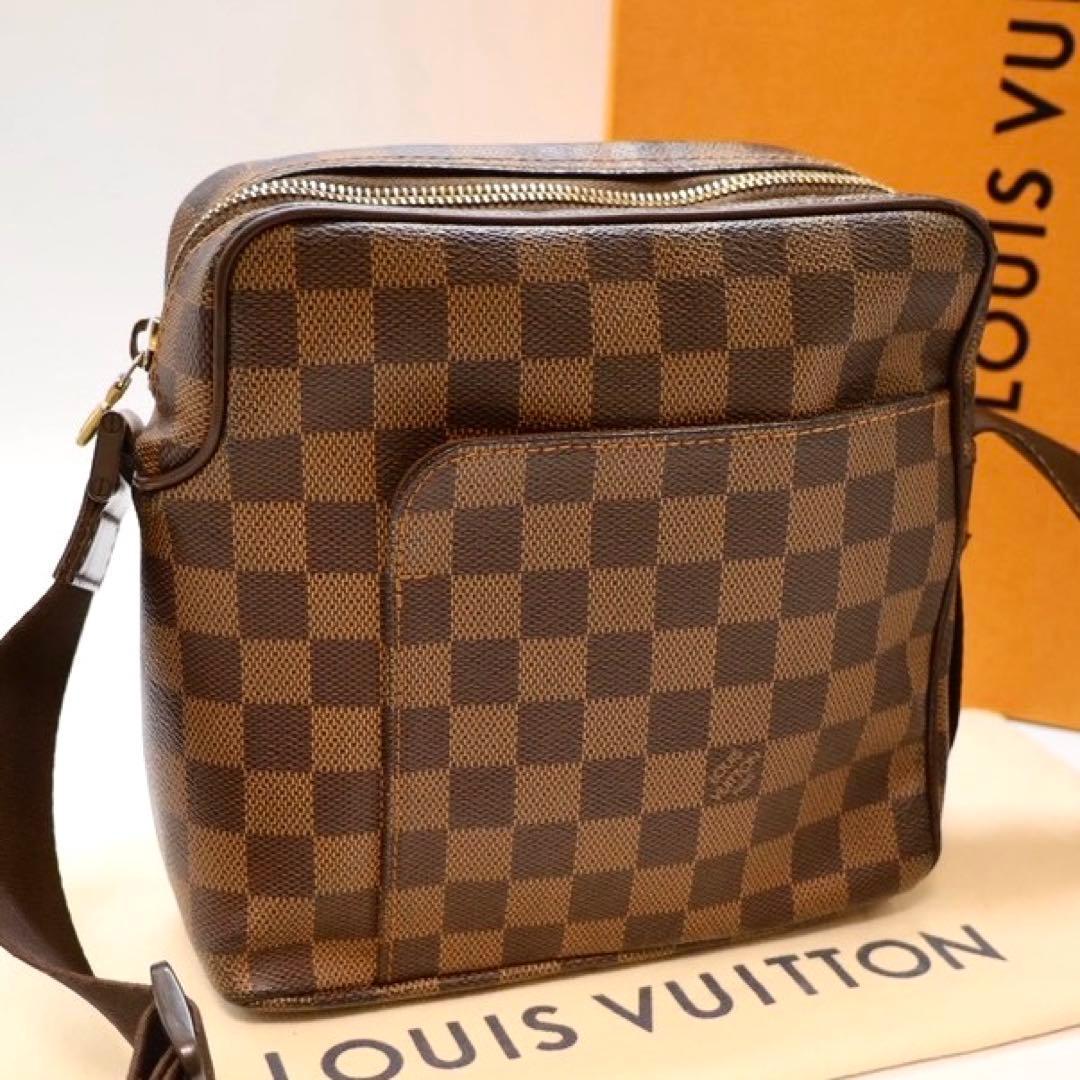 【美品❗❗✨】 ルイヴィトン ダミエ オラフPM ショルダーバッグ レザー