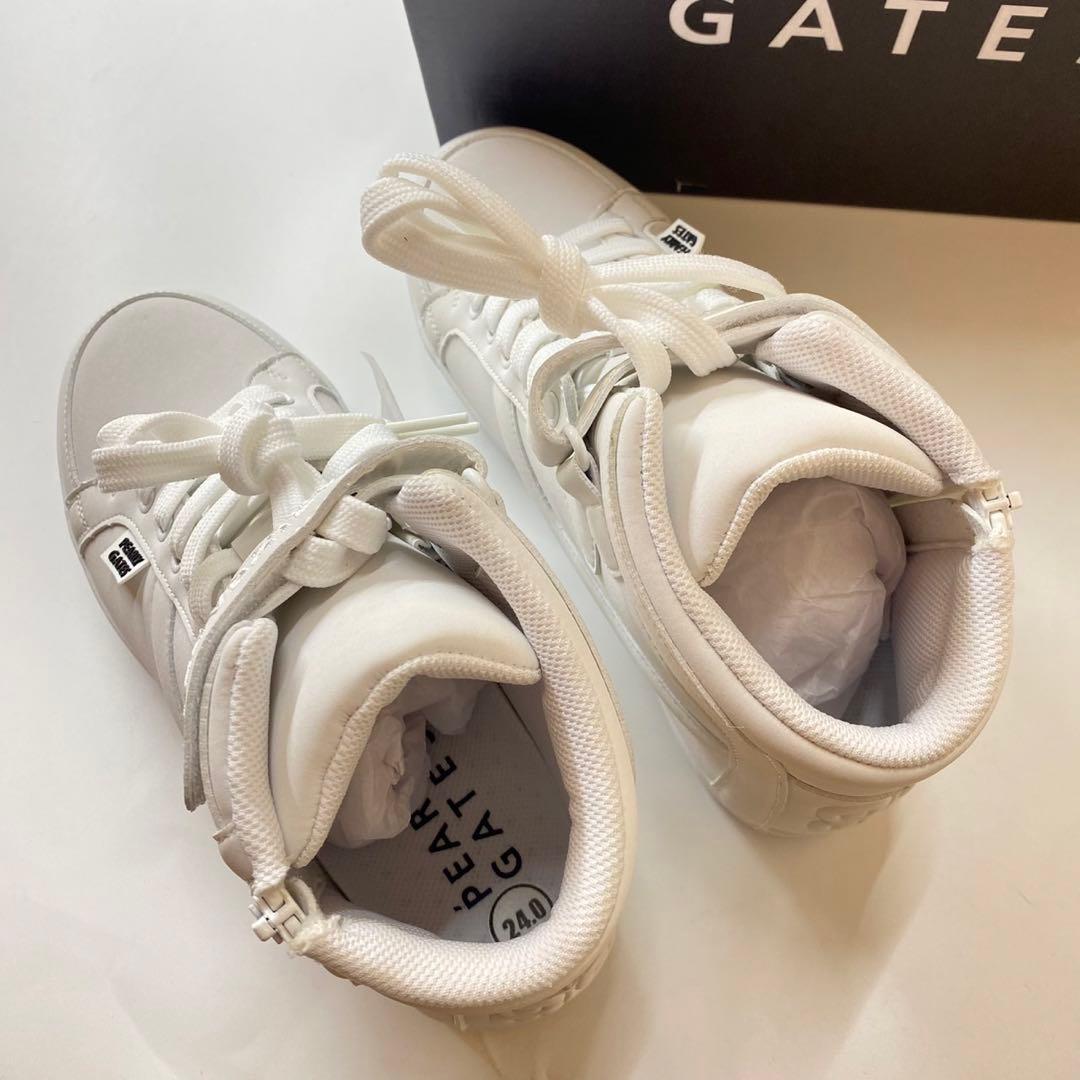 PEARLYGATES 053-1992302 ホワイト ゴルフシューズ 箱あり