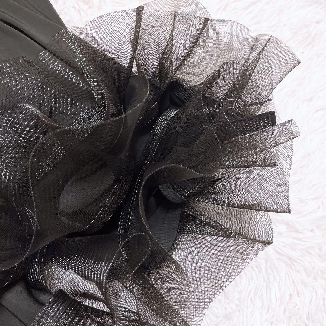 新品 チャコット 社交 ダンス 衣装 ワンピース ドレス リボン ロング 黒