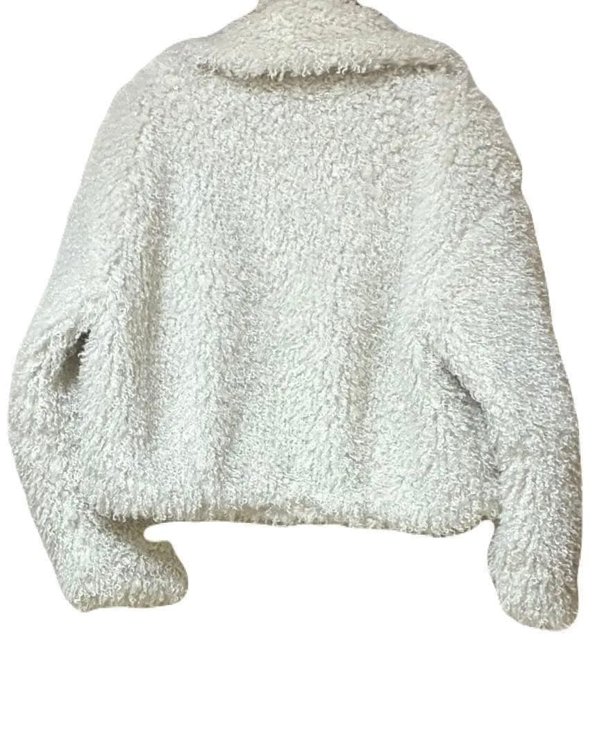 スナイデル　2wayカラープードルファーコート　アイボリー