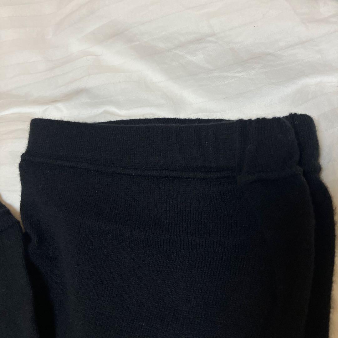 evam eva コットンカシミア　レギンス　ブラック　サイズ1 匿名配送