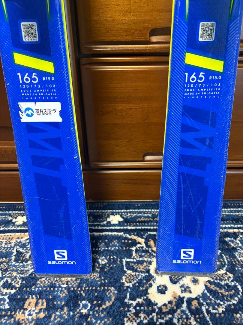 Salomon S/RACE スキー 165cm r15 ストック付き！