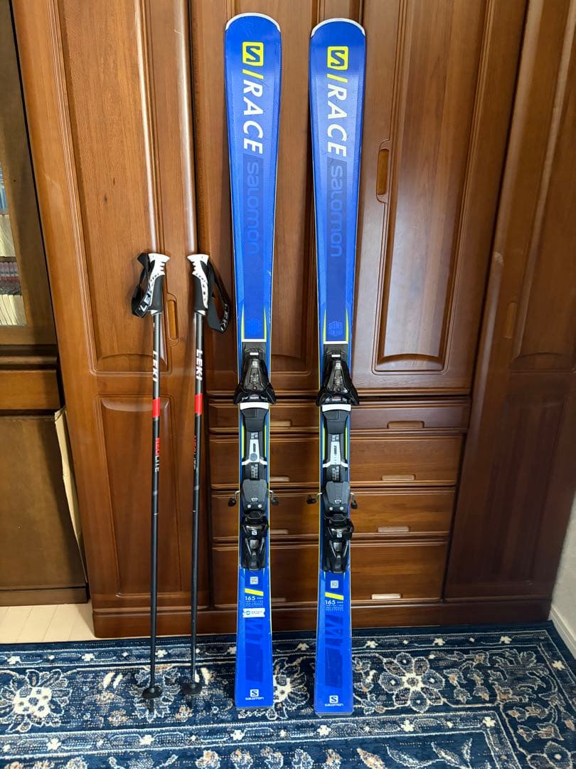 Salomon S/RACE スキー 165cm r15 ストック付き！