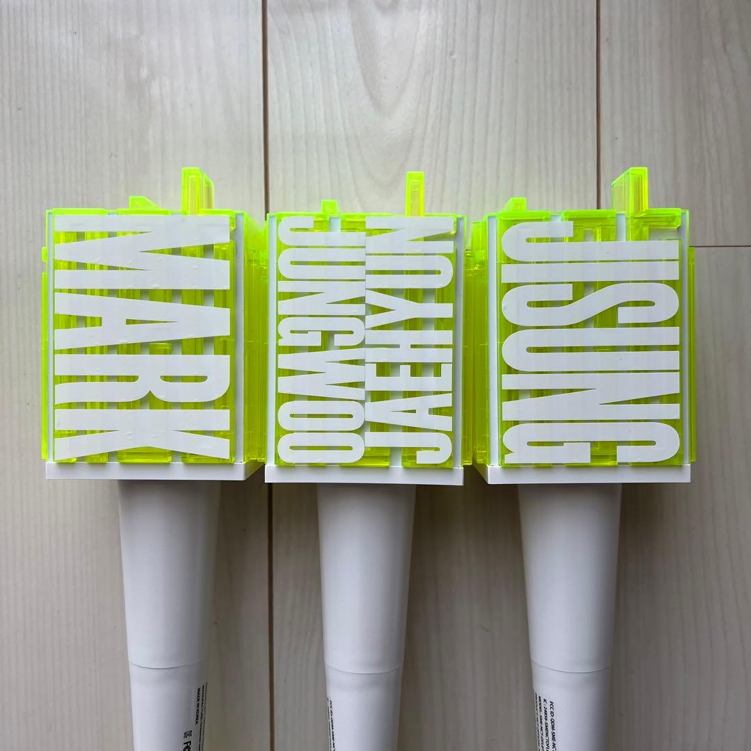 NCT ペンライト　ステッカー　チソンくん　マーク　ジェヒョン　ジョンウ