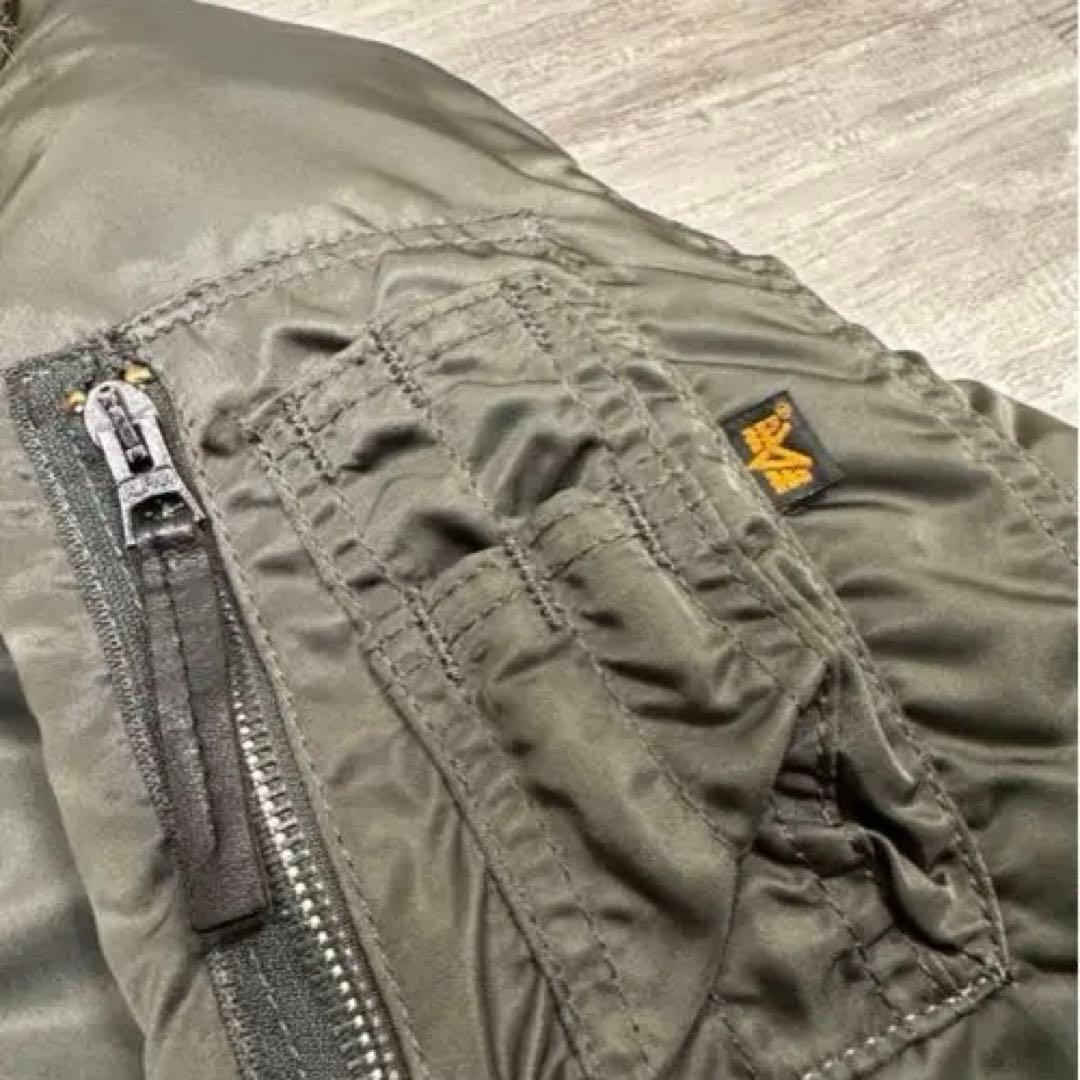 90s ヴィンテージ alpha n-2b フライトジャケット ファー 短丈