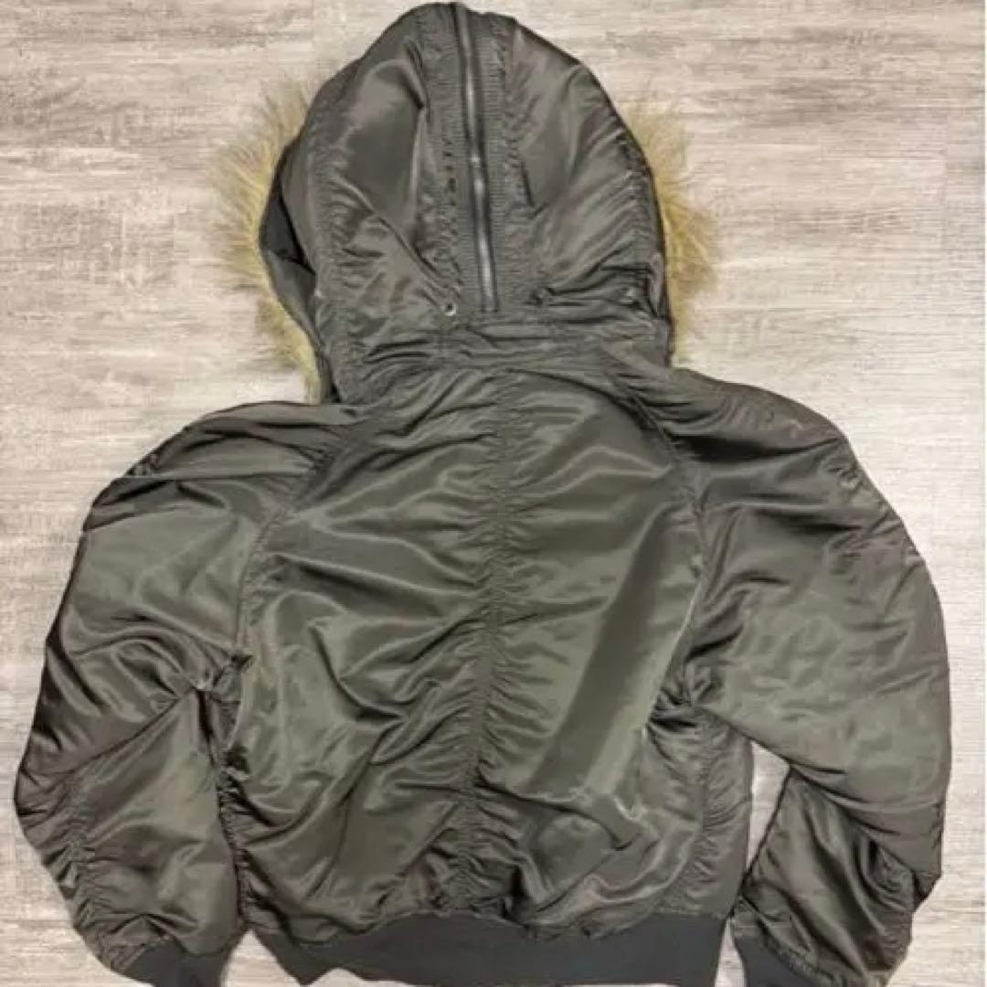 90s ヴィンテージ alpha n-2b フライトジャケット ファー 短丈