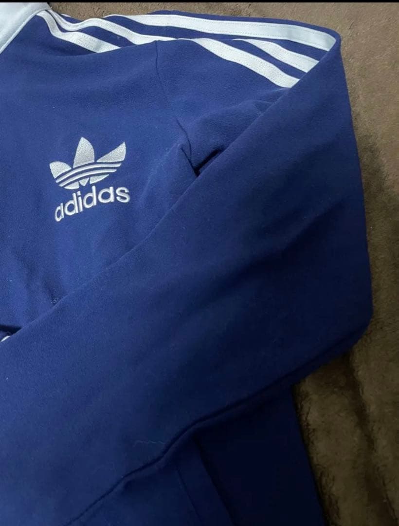 adidas トラックジャケット　ネイビー　青　ベッケンバウアー