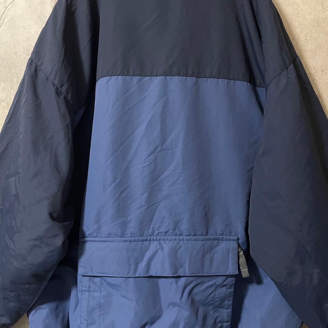 Burtonバートンスキーウェアスノーボードジャケット紺ネイビー青ブルー刺繍ロゴ