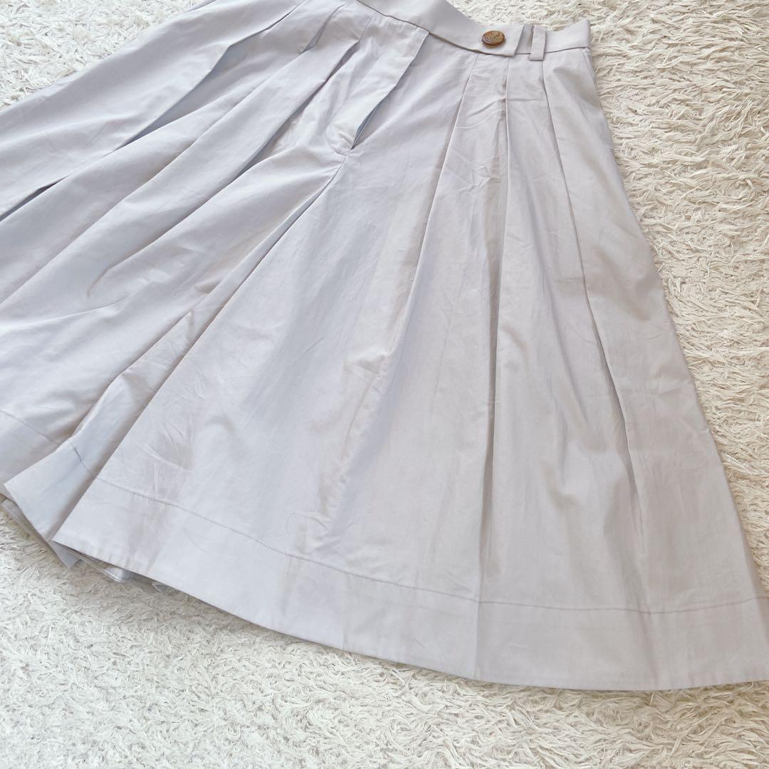 美品　ヴィヴィアンウエストウッド　ロゴボタン　タックキュロットスカート　2