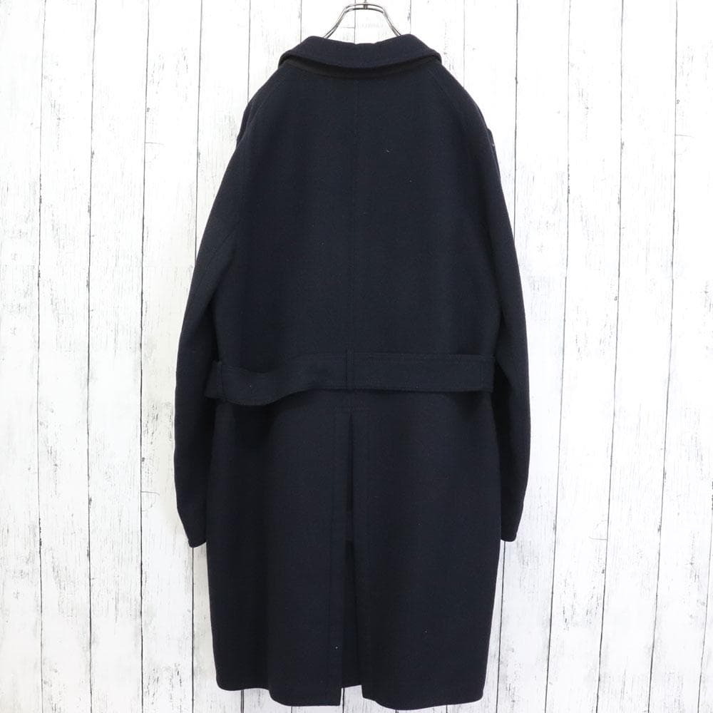 極上品　HERNO　ヘルノ　イタリア製　ダブルフェイス　ベルテッド　ウールコート
