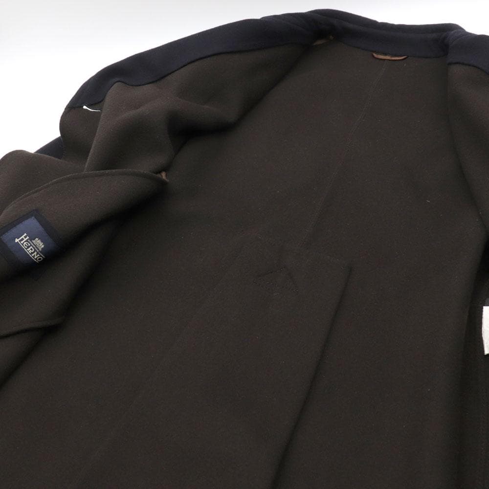 極上品　HERNO　ヘルノ　イタリア製　ダブルフェイス　ベルテッド　ウールコート