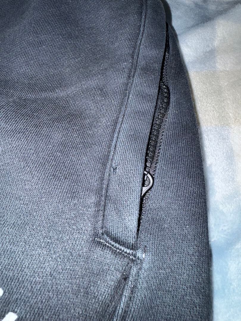 NIKE × STUSSY ナイキ ステューシー 刺繍ロゴ スウェットパンツ 黒