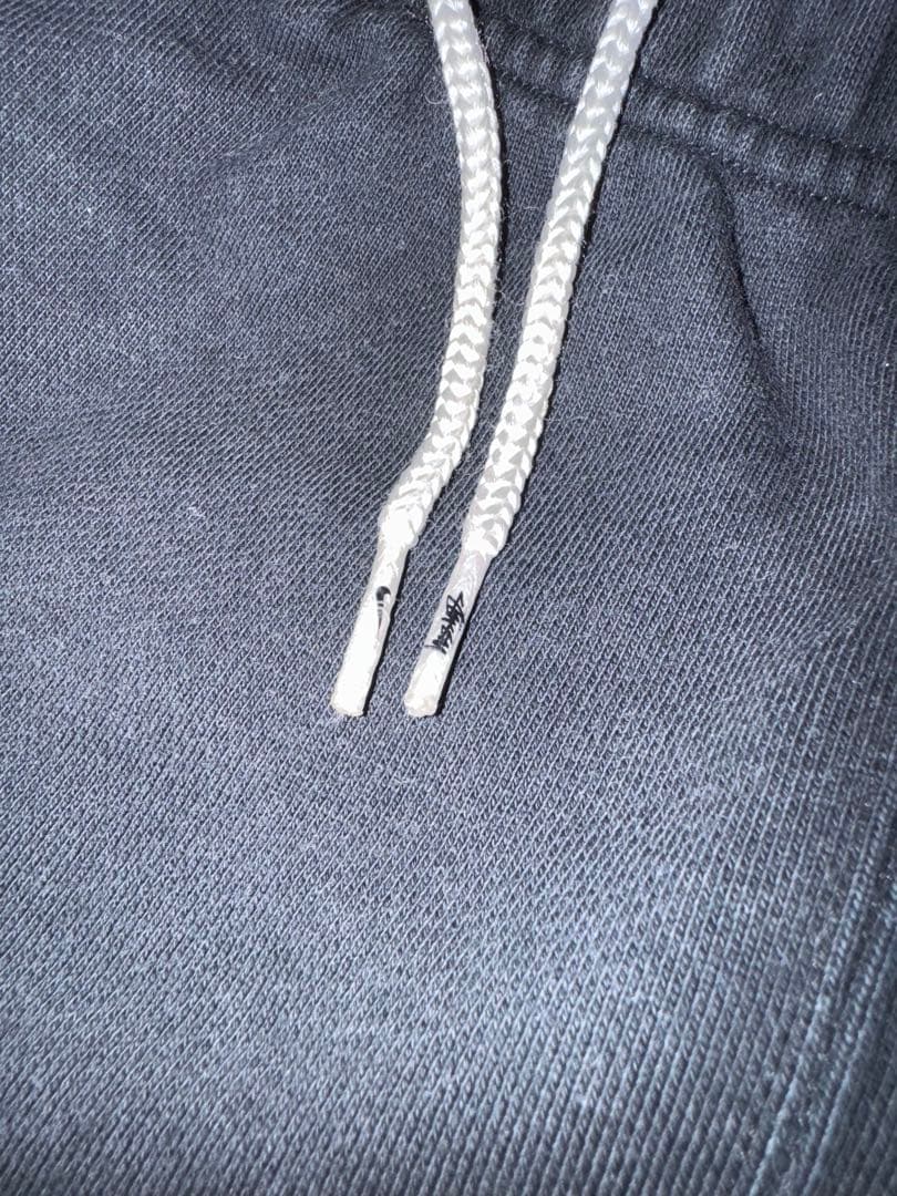 NIKE × STUSSY ナイキ ステューシー 刺繍ロゴ スウェットパンツ 黒