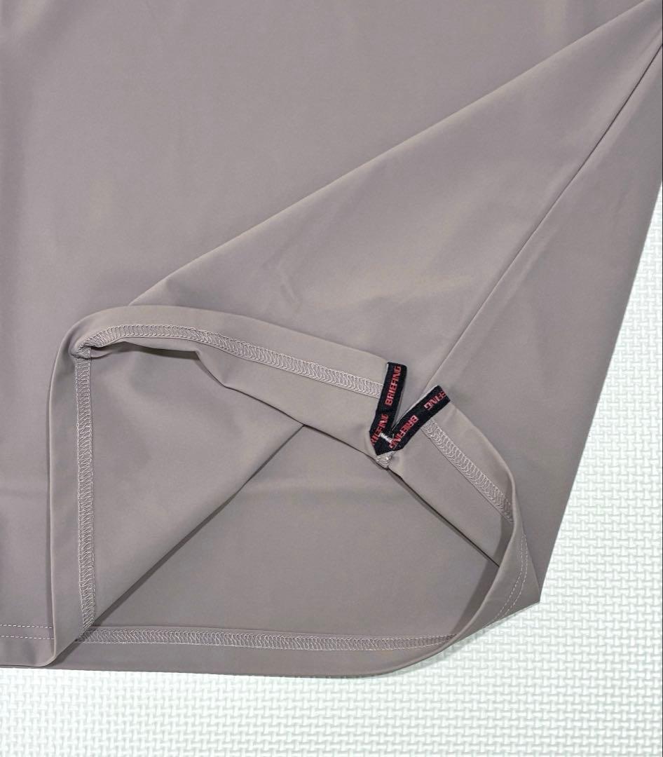 BRIEFING BACK LOGO LINE POLO（GRAYGE／ M）