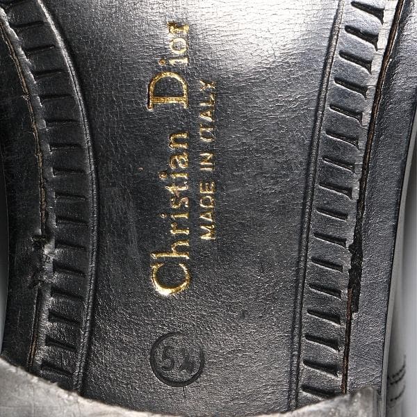 よ*し様 クリスチャンディオール 内羽根 ストレートチップ ブラック 5.5 未