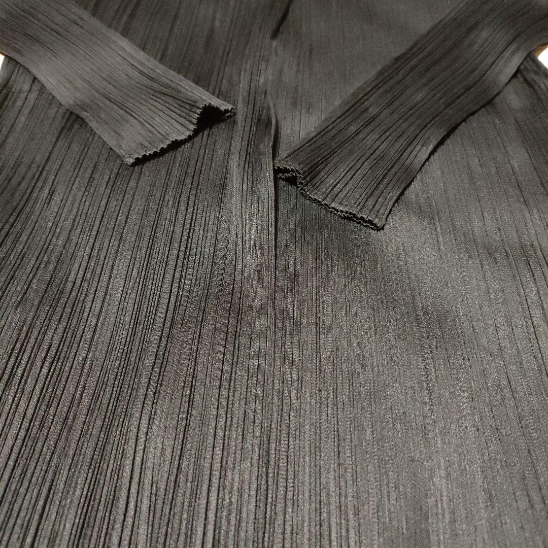 PLEATS PLEASE イッセイミヤケ 長袖襟付きカーディガン　ジャケット
