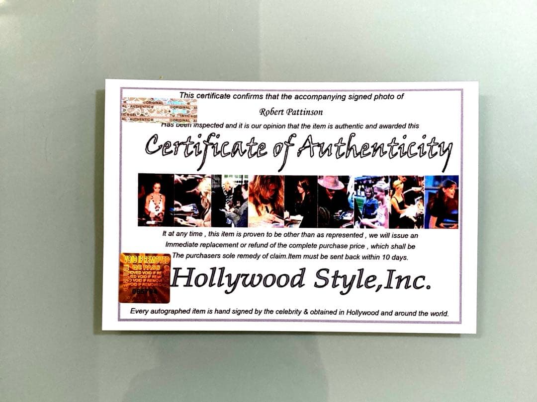 セール中…ロバート・パティンソン直筆サイン入り超大型写真…