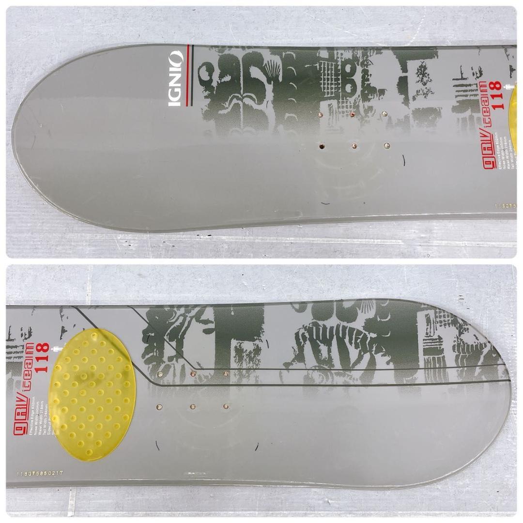 【3点セット】ジュニアスノーボード IGNIO GRV TEAM 118cm