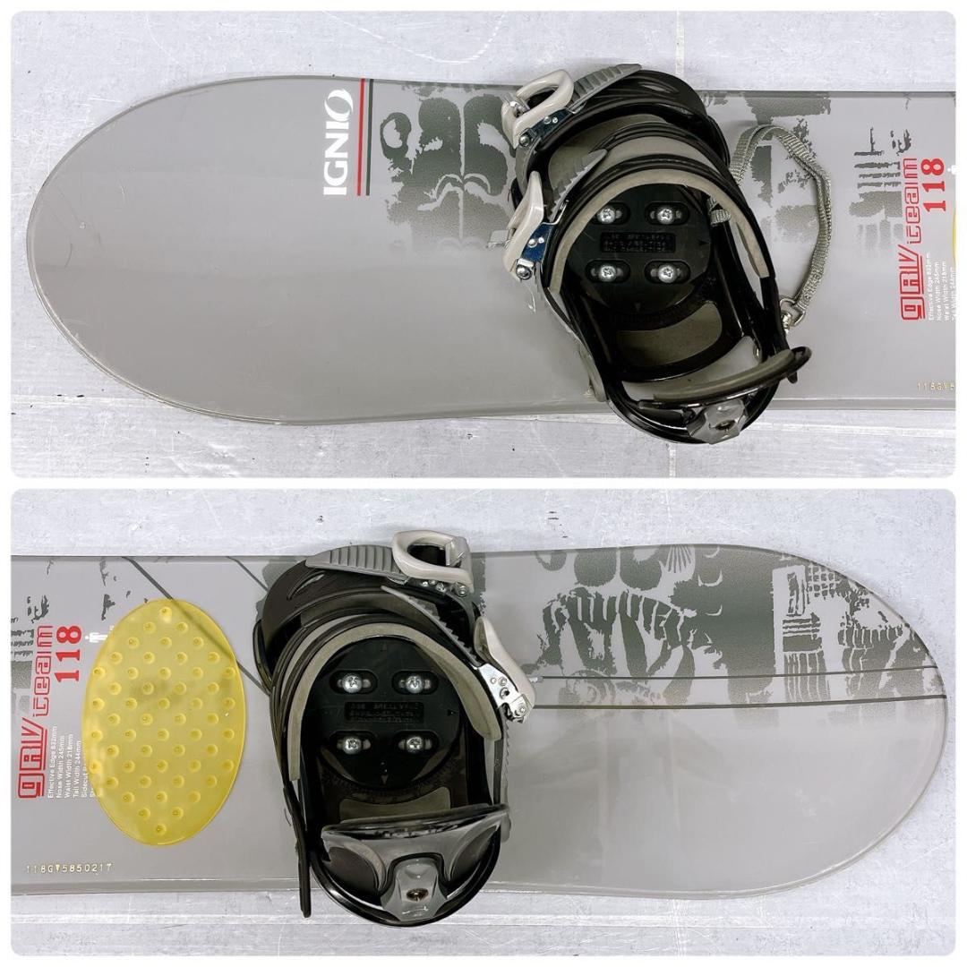 【3点セット】ジュニアスノーボード IGNIO GRV TEAM 118cm