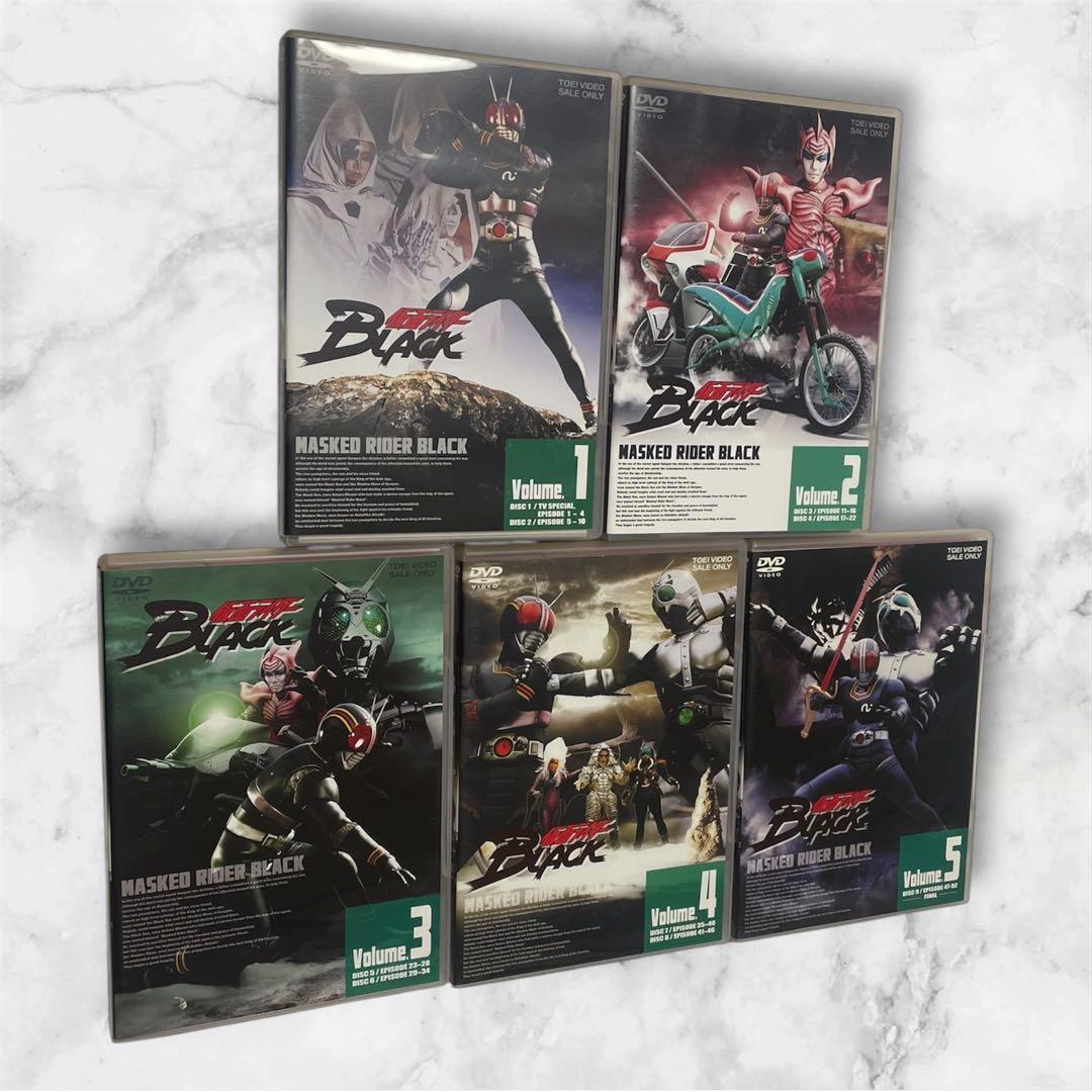 仮面ライダーブラック DVD 全5巻セット 箱なし