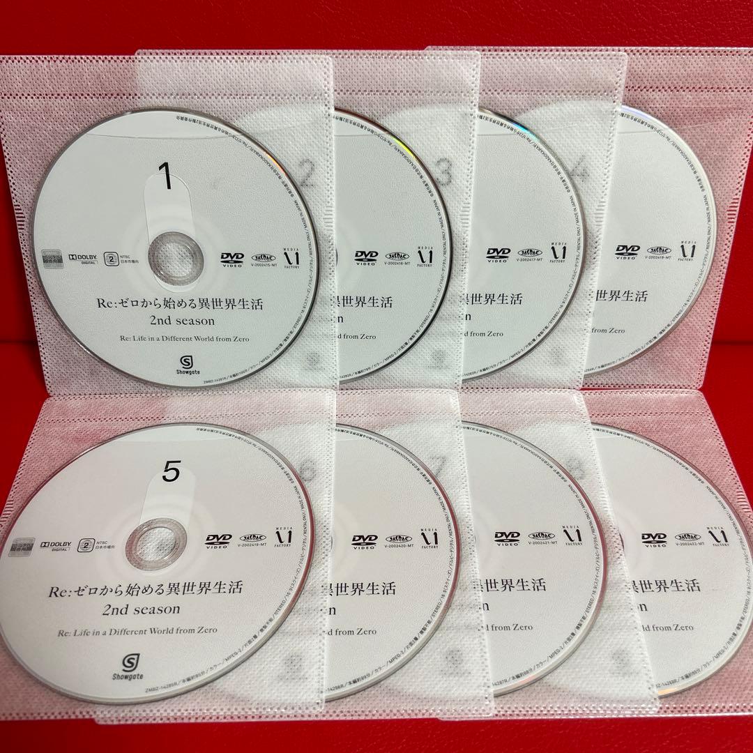 Re:ゼロから始める異世界生活　2期　DVD　全巻セット　1巻〜8巻　全8巻