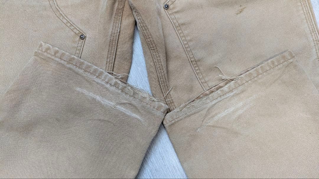 【US古着】Carhartt ダブルニー フェード 雰囲気◎ 31×30 ボロ