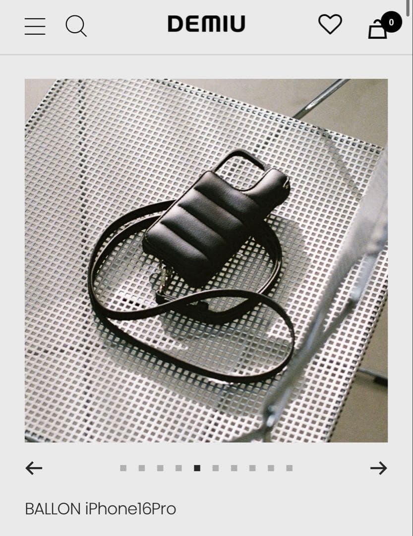 【新品】DEMIU デミュウ iPhone16pro スマホケース ストラップ