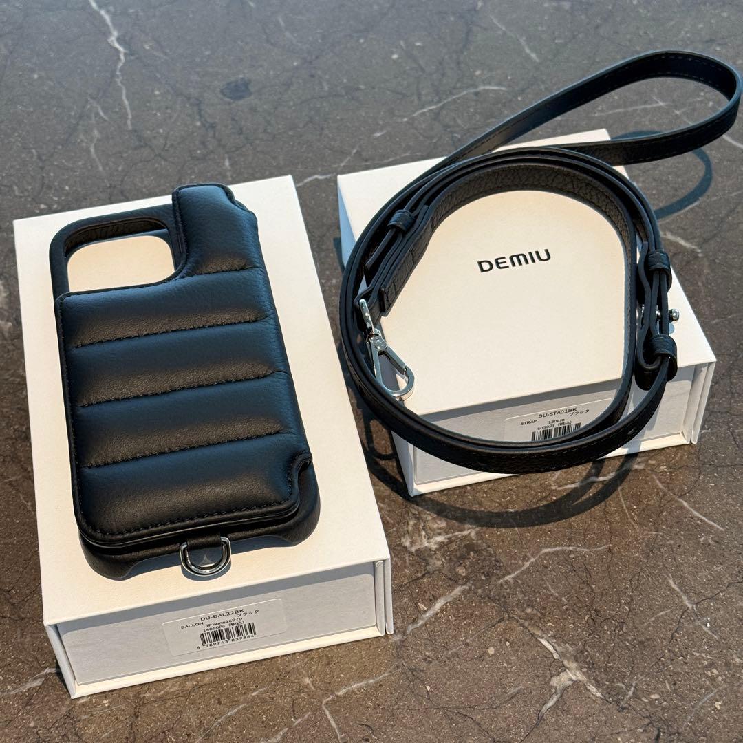 【新品】DEMIU デミュウ iPhone16pro スマホケース ストラップ