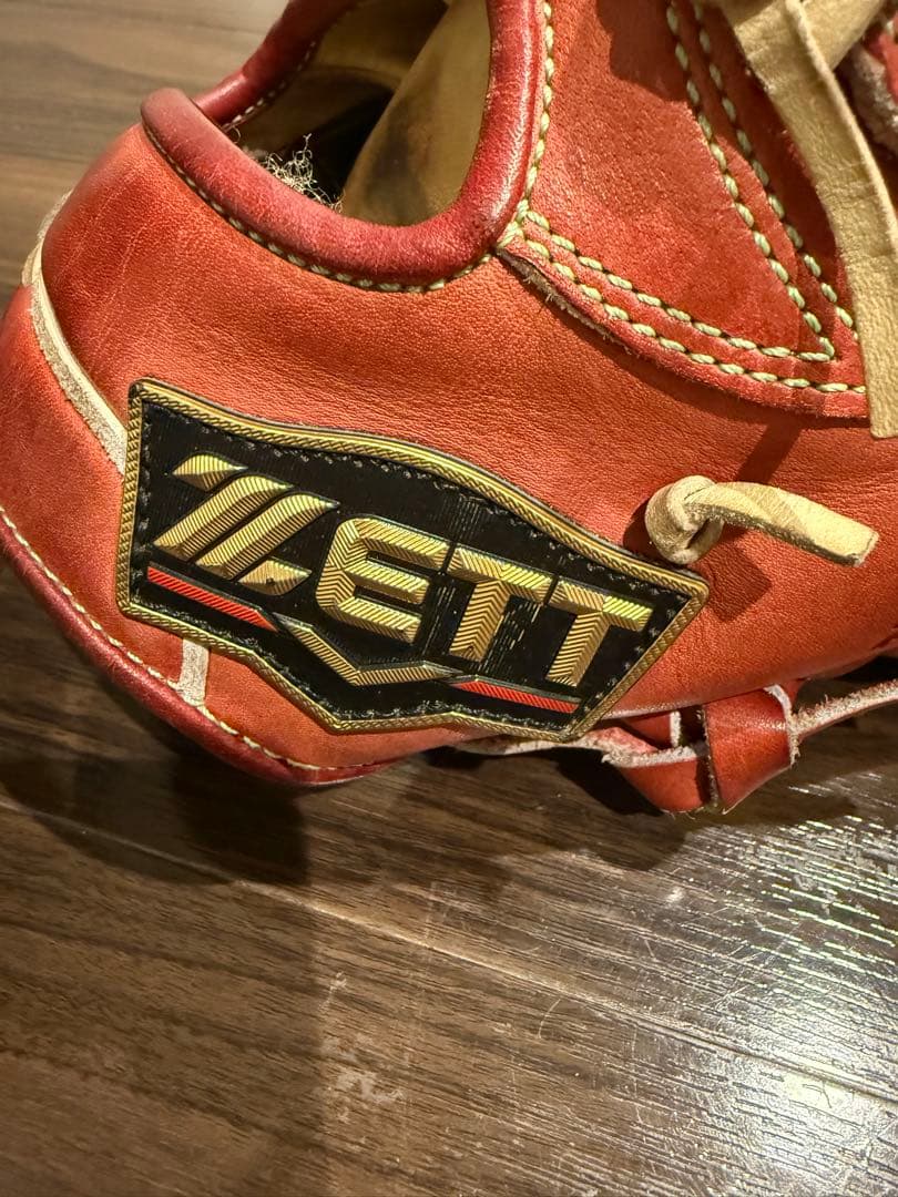 ZETT プロステイタス 赤 硬式グローブ