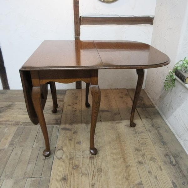 イギリス アンティーク 家具 バタフライテーブル ダイニング 猫脚 6920d