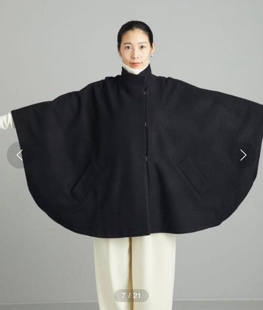 美品✨MARWUNITED ARROWS ポンチョコート ポンチョ ブラック