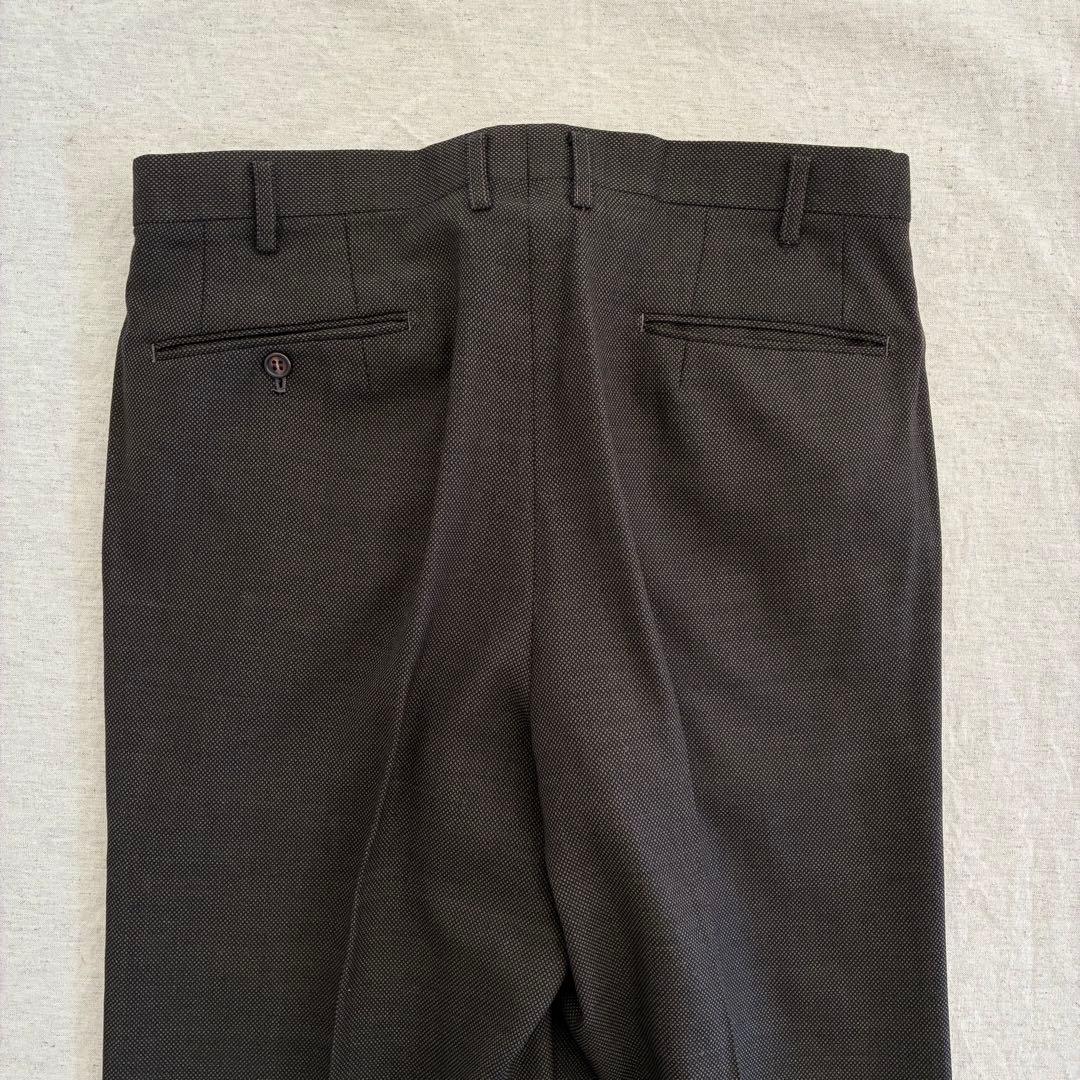 スーツセットアップ ダブルブレスト 3B ダークブラウン ウール混 成人式