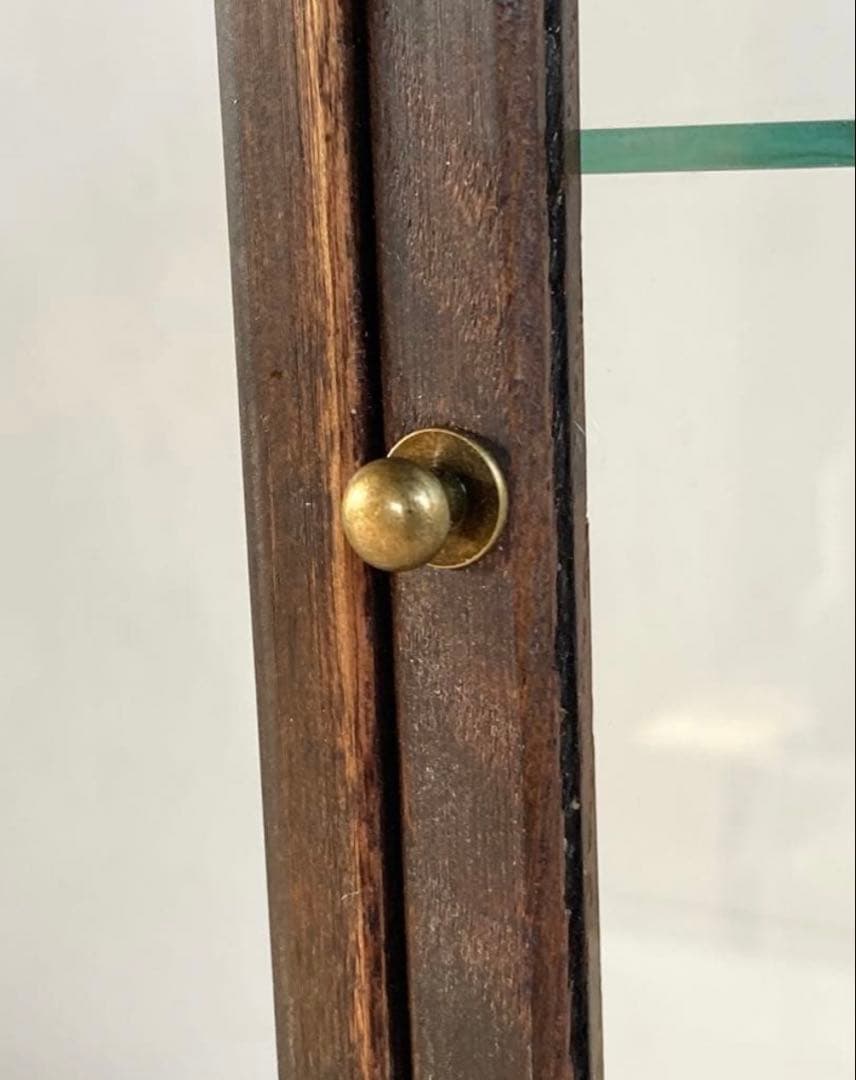 古い木製ガラスケース 3段 卓上 ショーケース