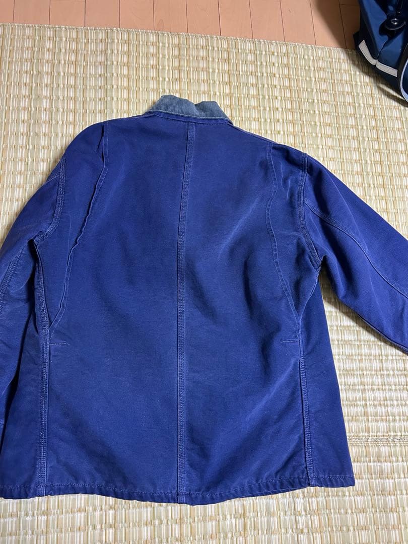 80s~90s USA製 星タグ CARHARTT チョアコート ネイビー 42