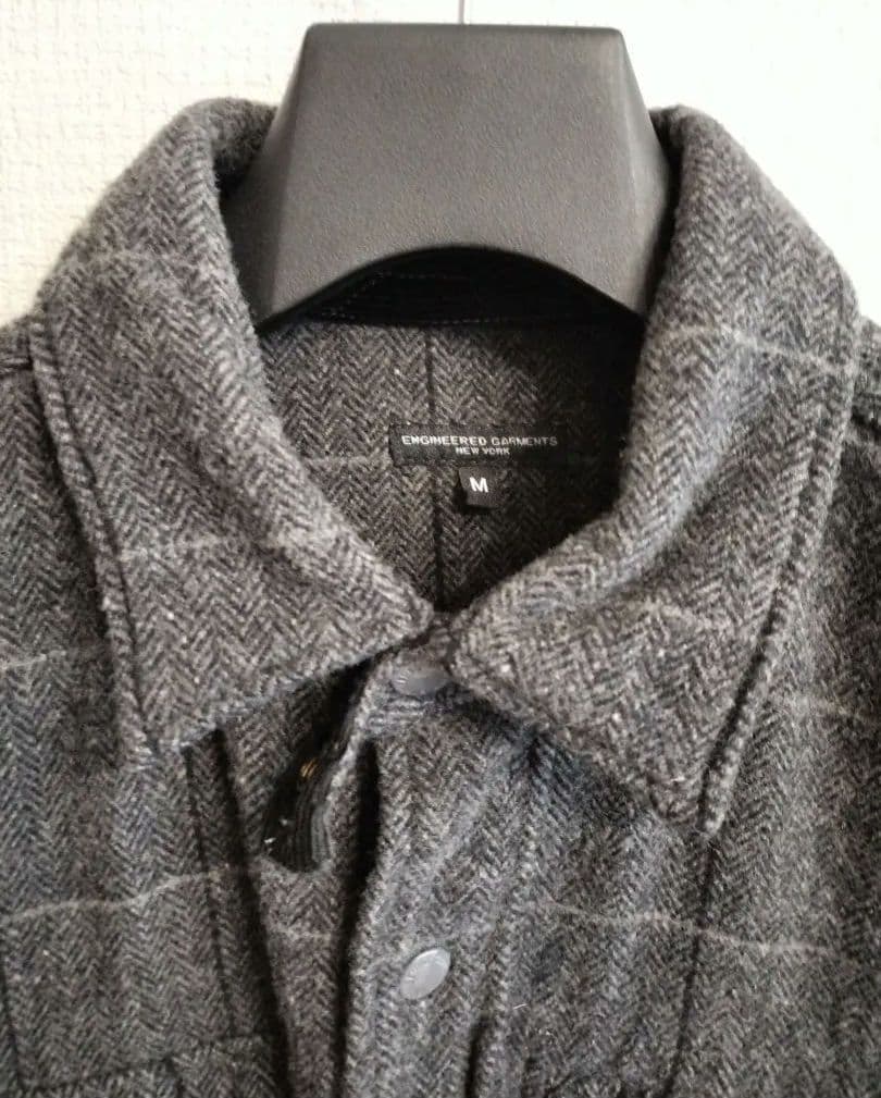 【新品同様】希少 別注品 エンジニアドガーメンツ ウールシャツ